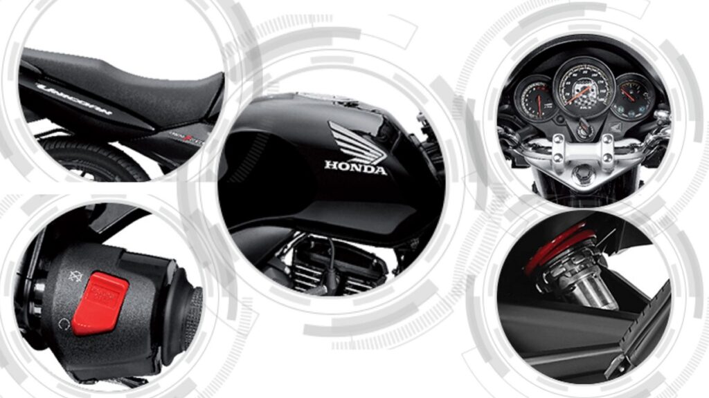 Honda Unicorn 162 CC BS6: का आहे ही बाईक तुमच्यासाठी परफेक्ट पर्याय? परफॉर्मन्स, किंमत आणि मायलेज; मिळवा एका बाईकमध्ये! 3 Honda Unicorn 162 CC BS6