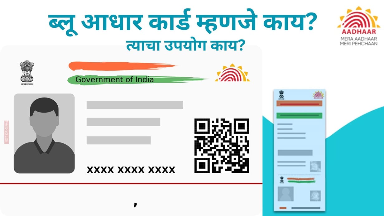 Blue Aadhar Card