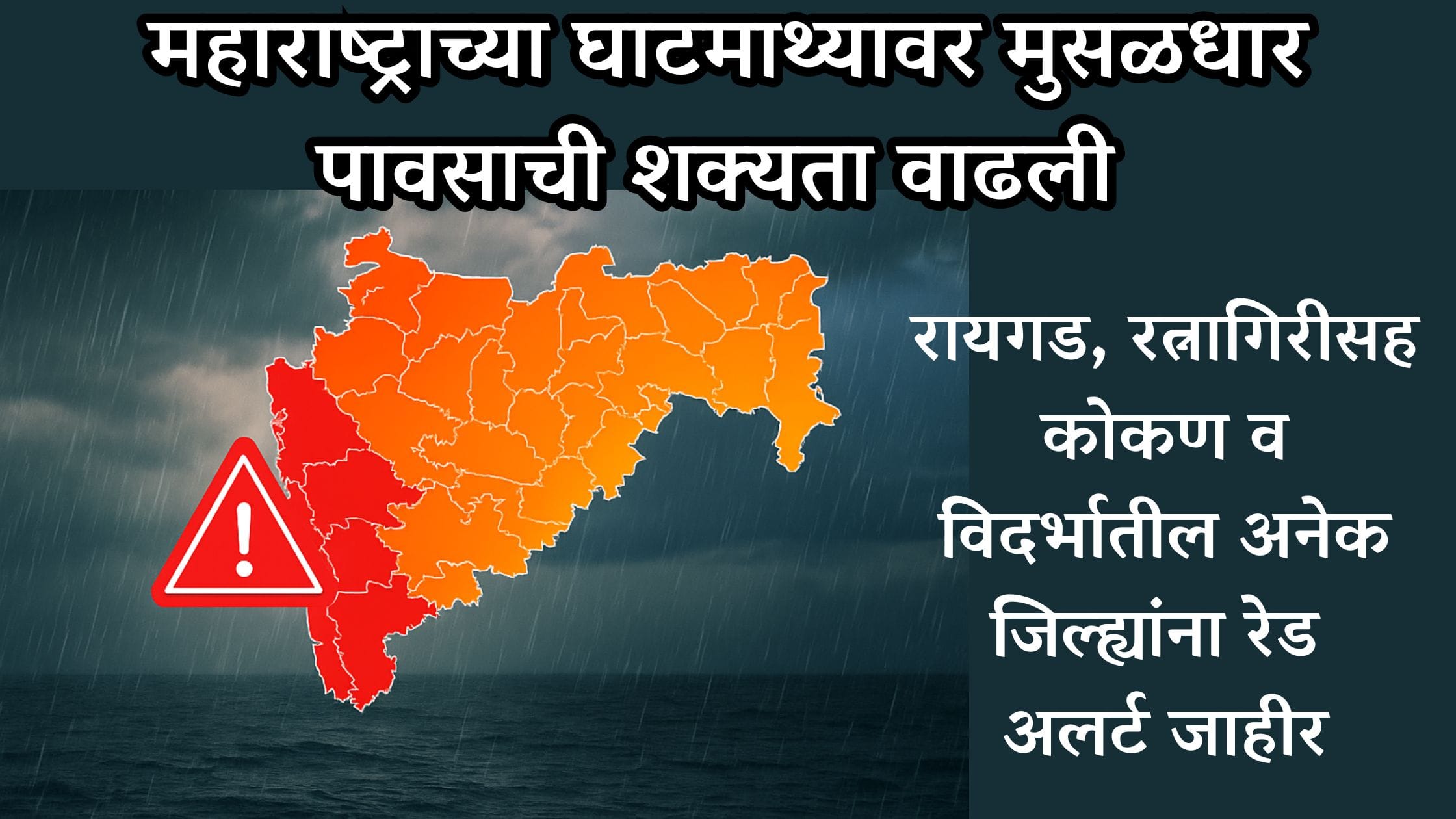 Maharashtra heavy rain forecast July