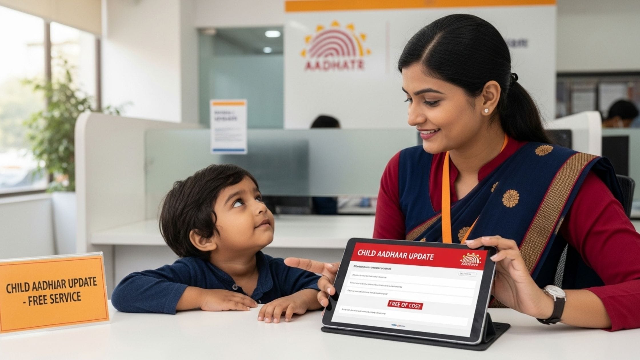 Free Aadhaar Update Child