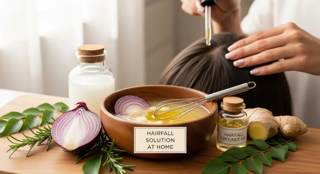 Hairfall Solution at Home: डोक्यावरील केस गळती रोखण्यासाठी जाणून घ्या 10 नैसर्गिक उपाय पद्धती; ज्या केसांना बनवतील मजबूत, सुंदर आणि चमकदार! 2 Hairfall Solution at Home