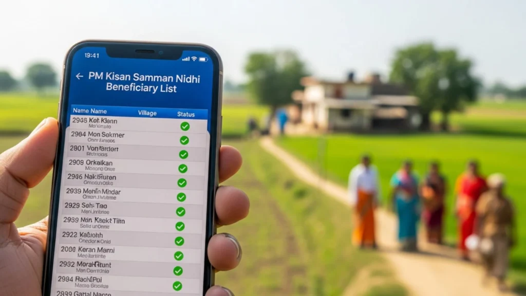 PM kisan samman nidhi beneficiary list