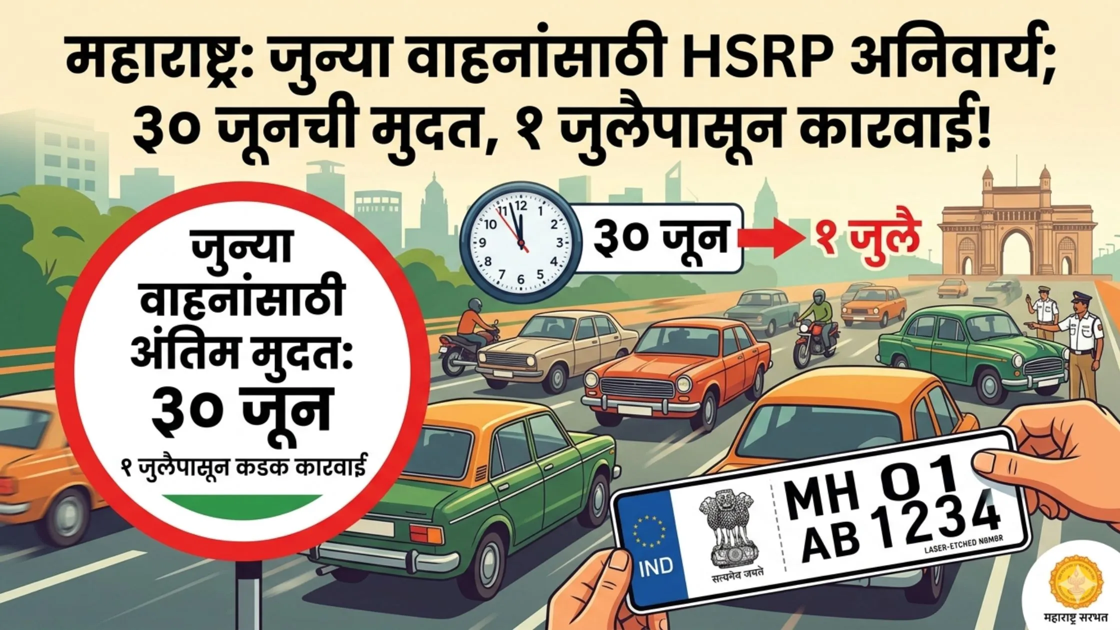 Maharashtra HSRP last date