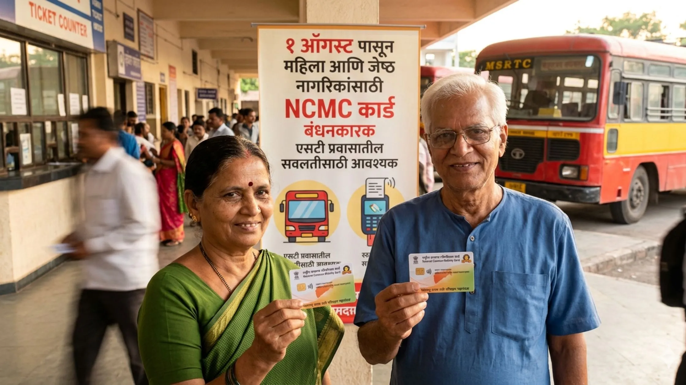 MSRTC NCMC smart card